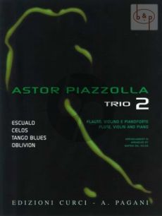 Piazzolla for Trio Vol.2 Flute-Violin-Piano (Score/Parts) (M. del Solda)
