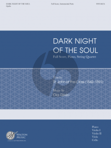 Gjeilo Dark Night of the Soul SSAATTBB-String Quartet and Piano Score and Parts