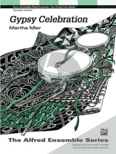 Mier Gypsy Celebration for 2 Piano's (2 copies included)