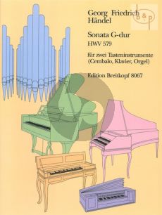 Sonate G-dur HWV 579 (2 Tasteninstrumente)