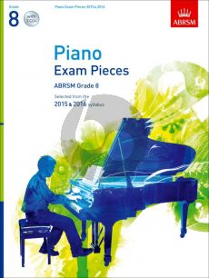 Piano Exam Pieces 2015-2016 Grade 8 (Bk-Cd)