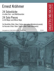 Krahmer 24 Solo-Stücke in allen Dur- und Molltonarten
