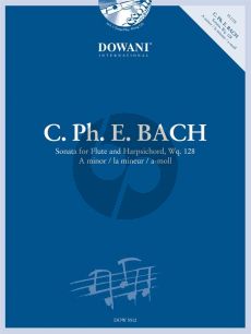 Bach Sonata a-moll Wq. 128 Flute-Bc (Bk-Cd) (Dowani)