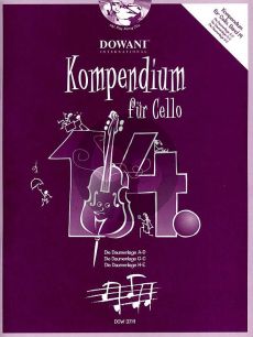 Kompendium für Cello Vol. 14 (Buch mit 2 CD's)