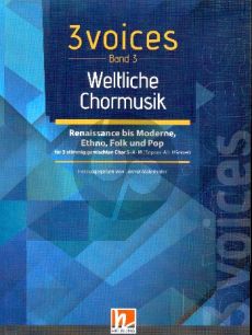 3 Voices - Chorbuch SAM - Band 3 Weltliche Chormusik (Pop-Folklore-Ethno)