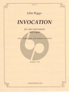 Biggs Invocation English Horn or Bassoon and Organ