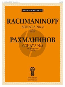 Rachmaninoff Sonata 2 Op.36 Piano Solo (original version)