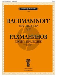 Rachmaninoff 10 Preludes Op.23 Piano solo