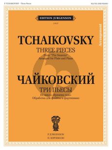 Tchaikovsky 3 Pieces from The Seasons Flute and Piano (arr. B. Bekhterev)