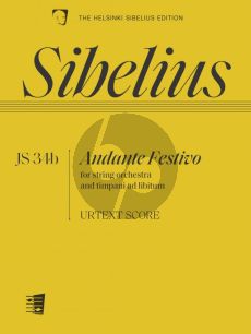 Sibelius Andante Festivo JS 34b String Orchestra - Timpani (Score)