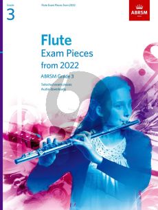 Flute Exam Pieces 2022-2025 Grade 3 (Book with Audio online)