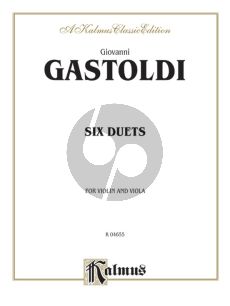 Gastoldi 6 Duets for Violin and Viola