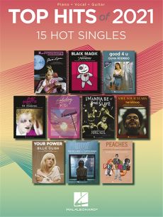 Top Hits of 2021 Piano-Vocal-Guitar (15 Hot Singles)