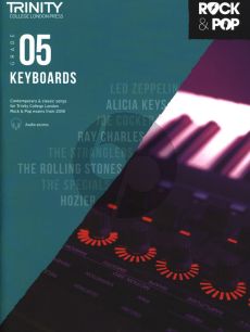 Album Trinity College London Rock & Pop 2018 Keyboards Grade 5 Book & Online Audio/Video Downloads