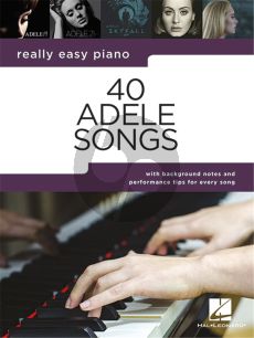 Really Easy Piano 40 Adele Songs