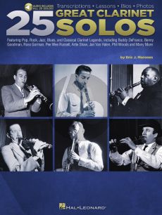 25 Great Clarinet Solos (Transcriptions - Lessons - Bios - Photos) (Book with Audio online)