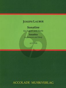 Lauber Sonatine Harfe und Fagott (Spielpartitur mit Fagottstimme) (Bodo Koenigsbeck)