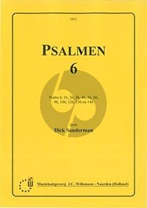 Sanderman Psalmen Vol.6 (6 , 16 , 26 , 36 , 46 , 56 , 66 , 96 , 106 , 126 , 136 , 146) Orgel