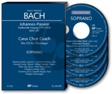 Bach Johannes Passion BWV 245 (Version 1739/1749) Soli-Chor-Orchester Tenor Chorstimme 4 CD's (Carus Choir Coach)