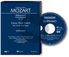 Mozart Krönungsmesse KV 317 SATB soli-SATB-Orchester Alt Chorstimme CD (Carus Choir Coach) (Hemut Rilling)