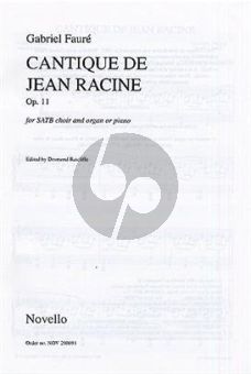 Cantique de Jean Racine vocalscore