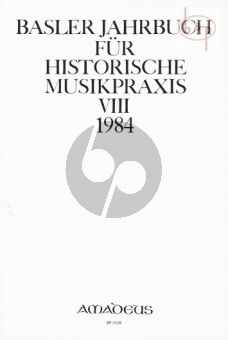 Jahrbuch fur Historische Musikpraxis Vol. 8: 1984