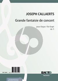 Callaerts Grande fantaisie de concert Op. 5 für Orgel