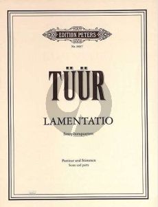 Tüür Lamentatio 4 Saxophonen (SATB) (Part./Stimmen)