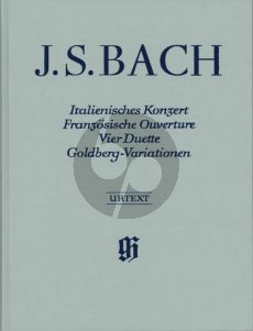 Bach Italienisches Konzert-Franzosische Ouverture- 4 Duette-Goldberg-Variationen Leinen Klavier (Henle-Urtext)