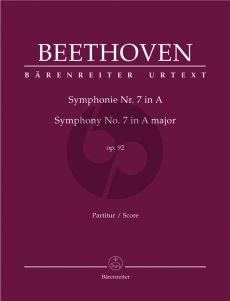 Beethoven Symphony No.7 A-major Op.92 Full Score (edited by Del Mar)
