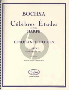 Bochsa 50 Studies Op. 34 Vol. 1 for Harp (Alphonse Hasselmans)