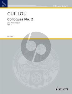 Guillou Colloque No. 2 Op. 11 Piano and Organ (1964)