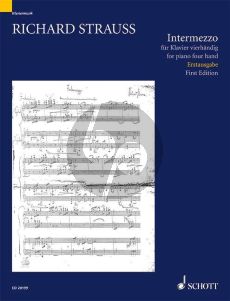 Strauss Intermezzo F-dur TRV 138 (1885) Piano 4 Hds (edited by Christian Wolf) (first edition)