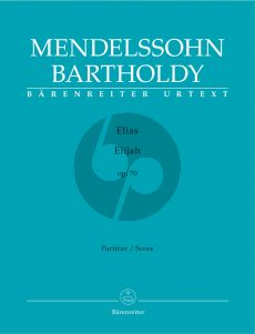 Mendelssohn Elias Op.70 Soli-Choir-Orchestra Score (germ./engl.) (edited by Douglass Seaton)