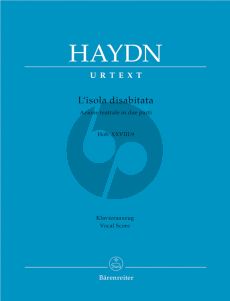 Haydn L'Isola Disabitata Hob.XXVIII:9 Vocal Score (it./germ.) (edited by Martin Focke) (Barenreiter-Urtext)