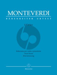 Monteverdi L'Orfeo Vocal Score (it.) (Favola in musica in one prologue and five acts) (edited by Rinaldo Alessandrini)