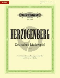 Herzogenberg Deutsches Liederspiel Op.14 ST Soli-SATBB-Piano 4 Hds