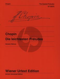 Chopin Die leichtesten Preludes Piano solo (edited by Bernhard Hansen & Jorg Demus) (Wiener-Urtext)