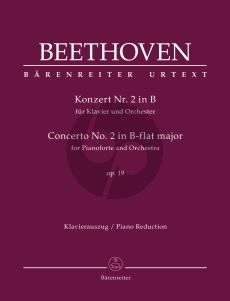 Beethoven Concerto No.2 Op.19 B-flat major Piano-Orch. (piano red.) (edited by Jonathan Del Mar)