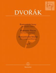 Dvorak Romantic Pieces Op.75 Violin-Piano