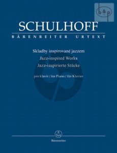 Schulhoff Jazz-inspired Works for Piano (edited by Michael Kube)
