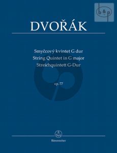 Quintet G-major Op.77 2 Vi.-Va.-Vc.-Bass (Study Score)
