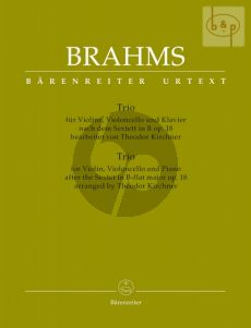 Trio (after the Sextet Op.18) (Vi.-Vc.-piano) (Score/Parts) (arr. by Theodor Kirchner)