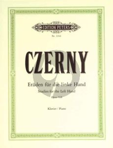 Czerny Etuden fur die linke Hand Op.718 Klavier Adolf Ruthardt