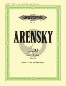 Arensky Trio d-minor Op.32 (1894) Violin-Violoncello-Piano