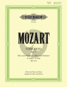 Mozart Concerto G-major KV 313 (Flute-Orch.) (piano red.) (edited by List-Thiele) (Peters)