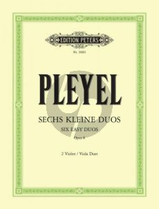 Pleyel 6 Kleine Duos Op.8 2 Violas (Ferdinand David/Arnold Matz/Carl Hermann)