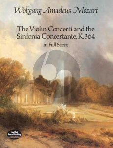 Mozart Concertos for Violin and Sinfonia Concertante KV 364 Full Score