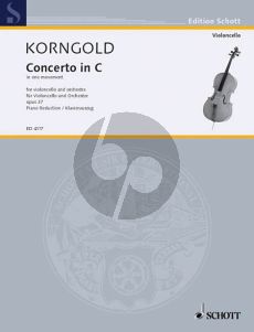 Korngold Concerto C-major (in One Movement) Op.37 (1946) Violoncello