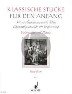Klassische Stucke fur den Anfang Vol.1 Violoncello-Klavier (Percy Such)